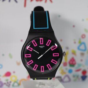 Limited Swiss Swatch Around The Strap SUOB146 New Gent 41mm Silicone Box Colorfu